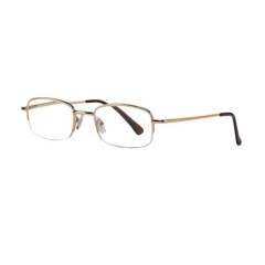 Изображение товара Очки плоские округлые металл. золотистые +3,5 34001/5