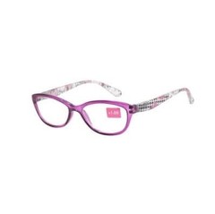 Изображение товара Очки пластик розовые цветочный принт +1,0 42600/1