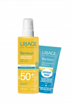 Изображение товара Урьяж Барьесан набор спрей солнцезащитный SPF50+ 200мл+бальзам восстанавливающий после солнца 50мл