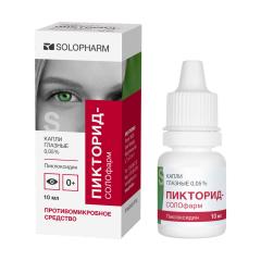 Изображение товара Пикторид-СОЛОфарм капли глазные 0,05% 10мл