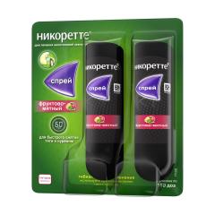 Изображение товара Никоретте спрей 1мг/доза 150доз фруктово-мятный №2