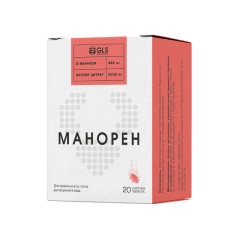 Изображение товара Манорен таблетки шипучие 4г персик-маракуйя №20