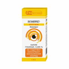 Изображение товара Латанопрост-Оптик капли глазные 0.005% 5мл