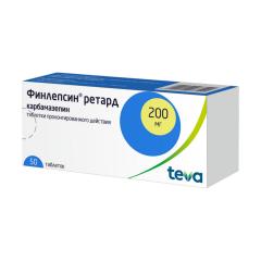 Изображение товара Финлепсин ретард таблетки 200мг №50