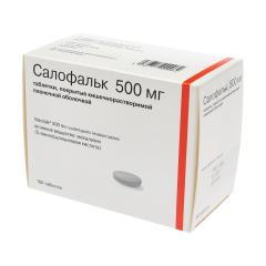 Изображение товара Салофальк таблетки покрытые оболочкой 500мг №100