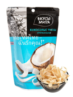 Изображение товара ВкусыМира чипсы кокосовые оригинальные 40г