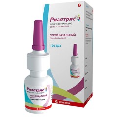 Изображение товара Риалтрис спрей назальный 25мкг+600мкг/доза 120доз