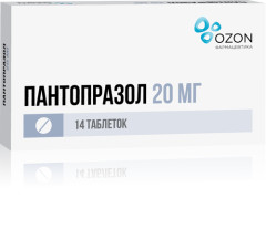 Изображение товара Пантопразол Озон таблетки покрытые оболочкой 20мг №14