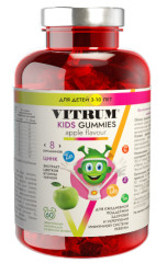 Изображение товара Витрум Кидс мармеладки жевательные яблоко №60