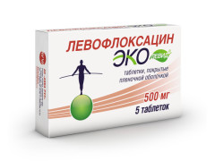 Изображение товара Левофлоксацин Эколевид таблетки покрытые оболочкой 500мг №5