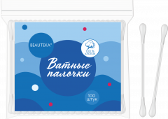 Изображение товара Бьютека ватные палочки п/э №100