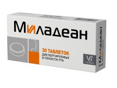 Изображение товара Миладеан таблетки диспергируемые 3мг+5мг №30