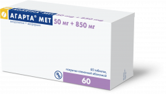 Изображение товара Агарта Мет таблетки покрытые оболочкой 50мг+850мг №60