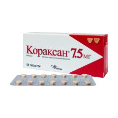 Изображение товара Кораксан таблетки покрытые оболочкой 7,5мг №56