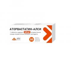 Изображение товара Аторвастатин-АЛСИ таблетки 40мг №50