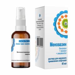 Изображение товара Меновазин спрей 40мл Кировская ФармФабрика