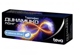 Изображение товара Динамико Лонг таблетки покрытые оболочкой 20мг №8