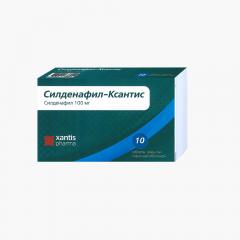 Изображение товара Силденафил-Ксантис таблетки покрытые оболочкой 100мг №10