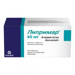 Изображение товара Липримар таблетки покрытые оболочкой 40мг №100