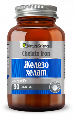 Изображение товара Нэйче Сайнс Железо хелат таблетки 300мг №90