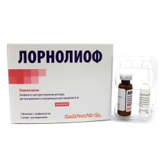 Изображение товара Лорнолиоф лиофилизат для приготовления раствора для инъекций 8мг №5