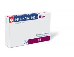 Изображение товара Рикулатрон таблетки покрытые оболочкой 15мг №28