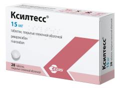 Изображение товара Ксилтесс таблетки покрытые оболочкой 15мг №28