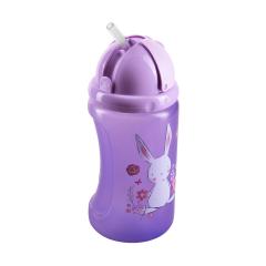 Изображение товара Курносики поильник-непроливайка с трубочкой Зайка 400мл 17126