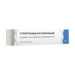 Изображение товара Стрептоцид линимент 5% 30г Тульская ФФ