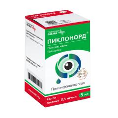 Изображение товара Пиклонорд капли глазные 0,5мг/мл 5мл