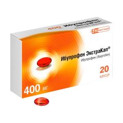 Изображение товара Ибупрофен ЭкстраКап капсулы 400мг №20