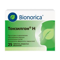 Изображение товара Тонзилгон Н таблетки покрытые оболочкой №25