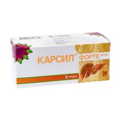 Изображение товара Карсил Форте капсулы 90мг №30
