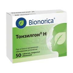 Изображение товара Тонзилгон Н таблетки покрытые оболочкой №50