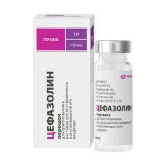 Изображение товара Цефазолин порошок для инъекций 1г Лекко