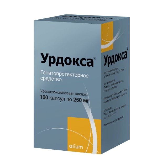 Изображение товара Урдокса капсулы 250 мг для лечения печени и желчного пузыря 100 шт