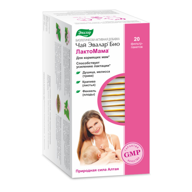 Изображение товара Эвалар Био Чай Лактомама для повышения лактации 20 пакетиков