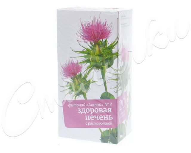 Изображение товара Фиточай Алтай №8 Здоровая печень с расторопшей, 20 или 30 фильтр-пакетов