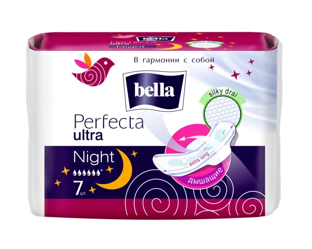 Изображение товара Гигиенические прокладки Bella Perfecta Ultra Night 1 шт. ночные ультратонкие
