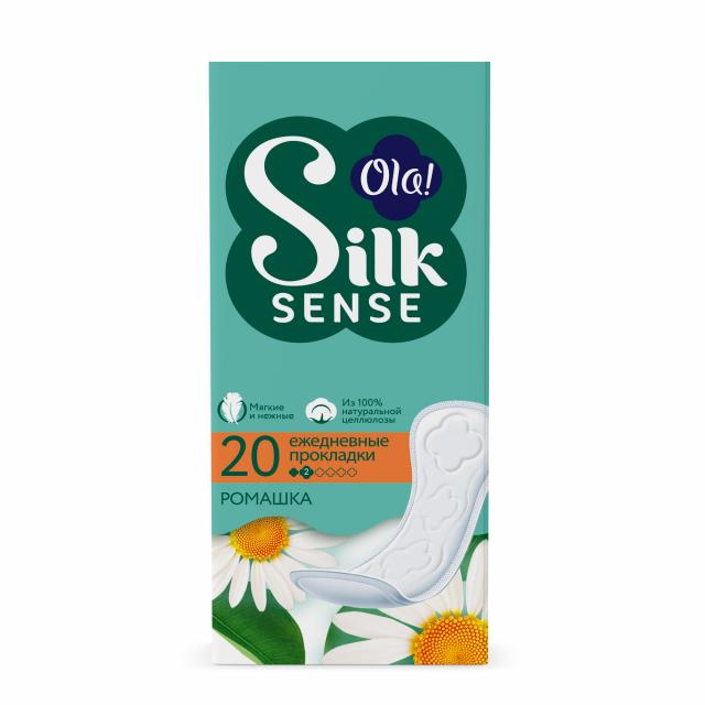 Изображение товара Ола прокладки ежедневные Silk Sense Daily Deo ромашка 20 шт для женской гигиены