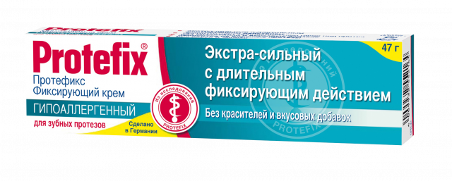 Изображение товара Протефикс крем гипоаллергенный для фиксации зубных протезов 40мл