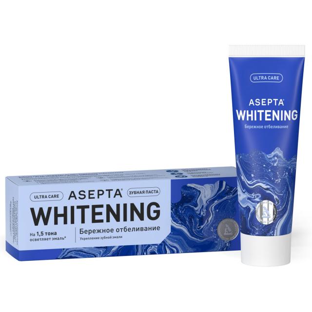Изображение товара Асепта Бережное отбеливание зубная паста 75 мл для ежедневного ухода и отбеливания