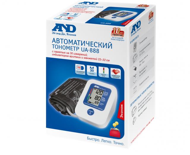 Изображение товара Эй Энд Ди Тонометр автомат UA-888 Эконом