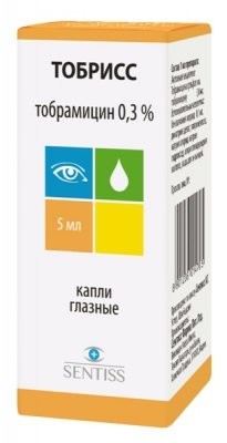 Изображение товара Тобрисс капли глазные 0,3% 5мл