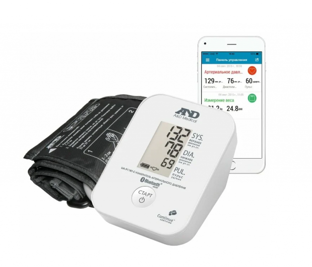 Изображение товара Эй Энд Ди Тонометр автомат UA-911 с Bluetooth и приложением