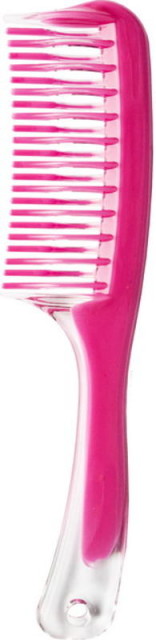 Изображение товара Цветная пластиковая расческа с ручкой и двойными зубьями арт.58836-7545