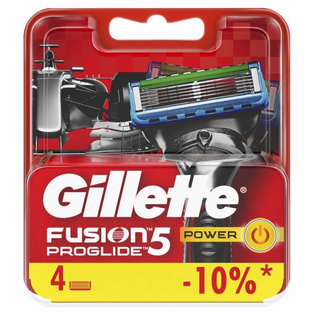 Изображение товара Кассеты для станков Gillette Fusion5 ProGlide Power №4 5 лезвий