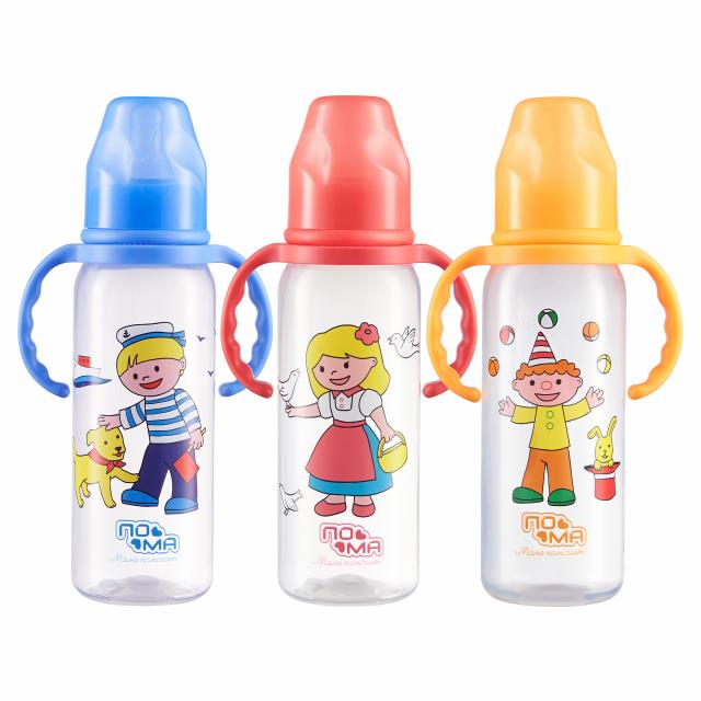 Изображение товара Пома бутылочка с ручками 240 мл для детей 6+