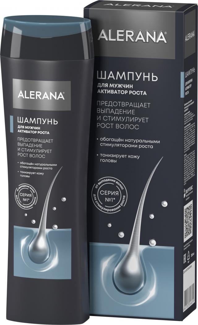 Изображение товара Шампунь для роста волос для мужчин ALERANA 250 мл активатор укрепление