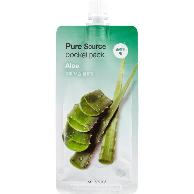 Изображение товара Кремовая ночная маска с экстрактом алоэ MISSHA Pure Source Aloe 10 мл